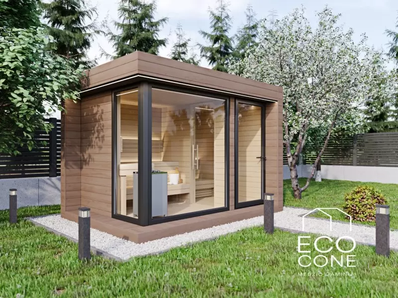 Medinė jauki sauna / pirtis 2